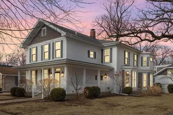 a front view of a house