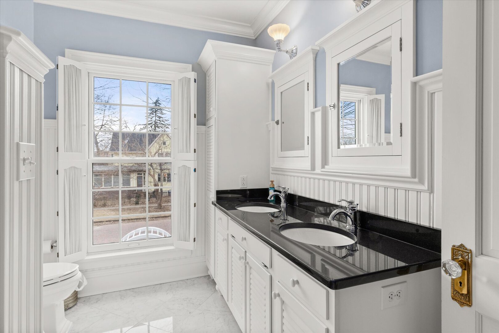 540 Pearl Street Ottawa, IL 61350 - Photo 37 of 70 a bathroom with granite countertop a sink a bathtub and a shower