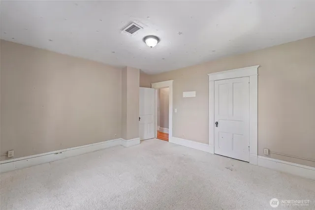 a view of an empty room