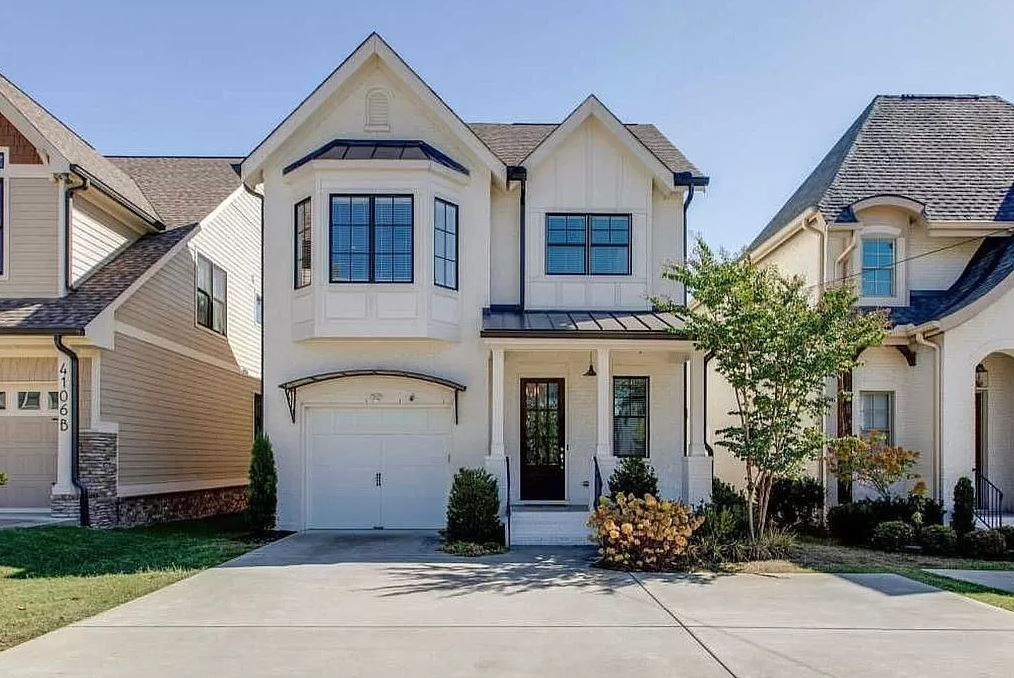 a front view of a house