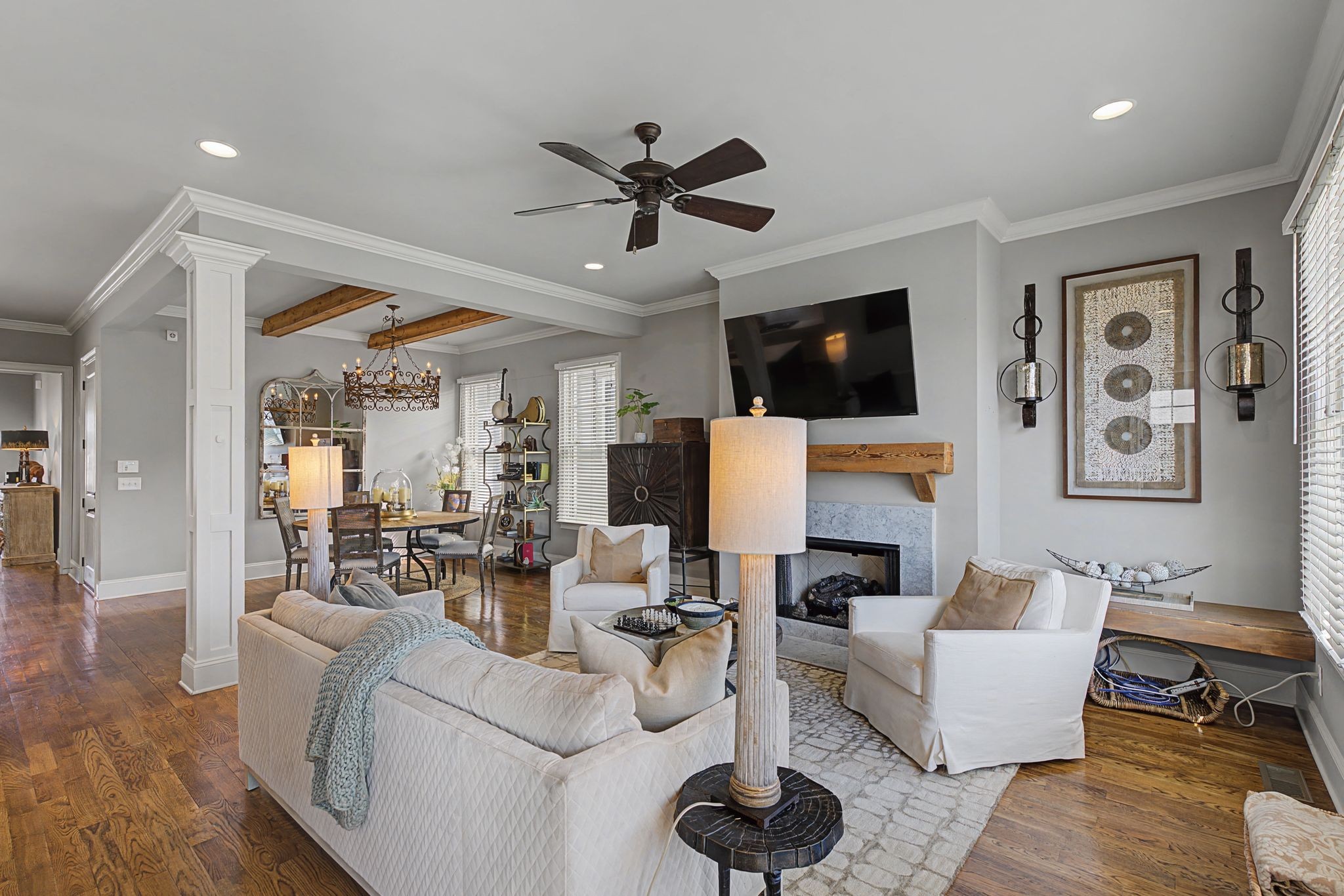 4108 A Lone Oak Road Nashville, TN 37215 - Photo 13 of 36 a living room with furniture and a flat screen tv