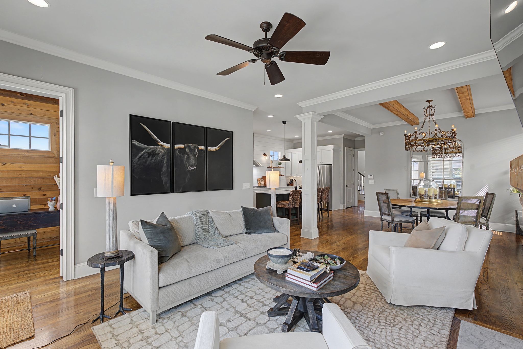 4108 A Lone Oak Road Nashville, TN 37215 - Photo 14 of 36 a living room with furniture and a view of kitchen