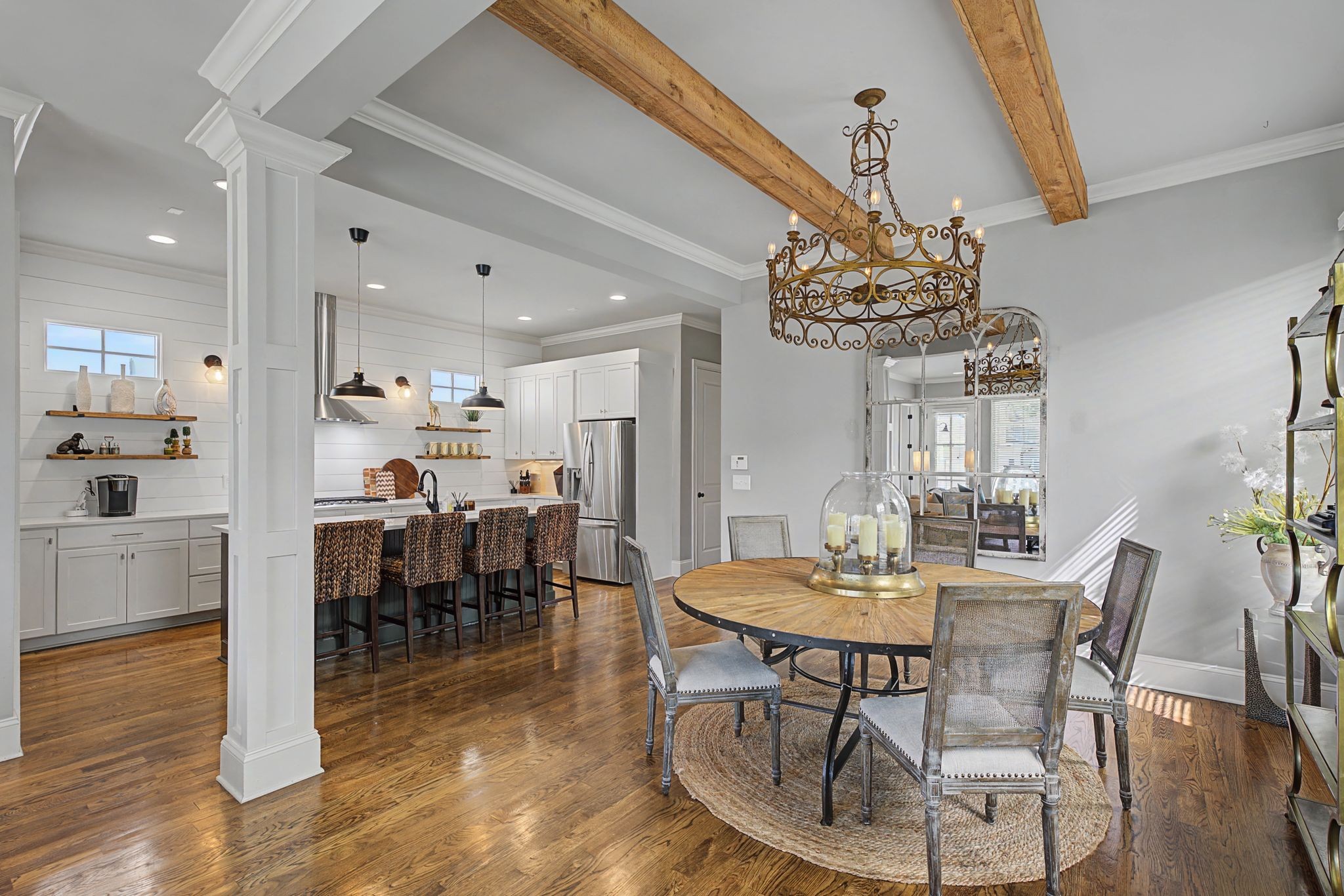 4108 A Lone Oak Road Nashville, TN 37215 - Photo 5 of 36 a view of a dining room with furniture and wooden floor