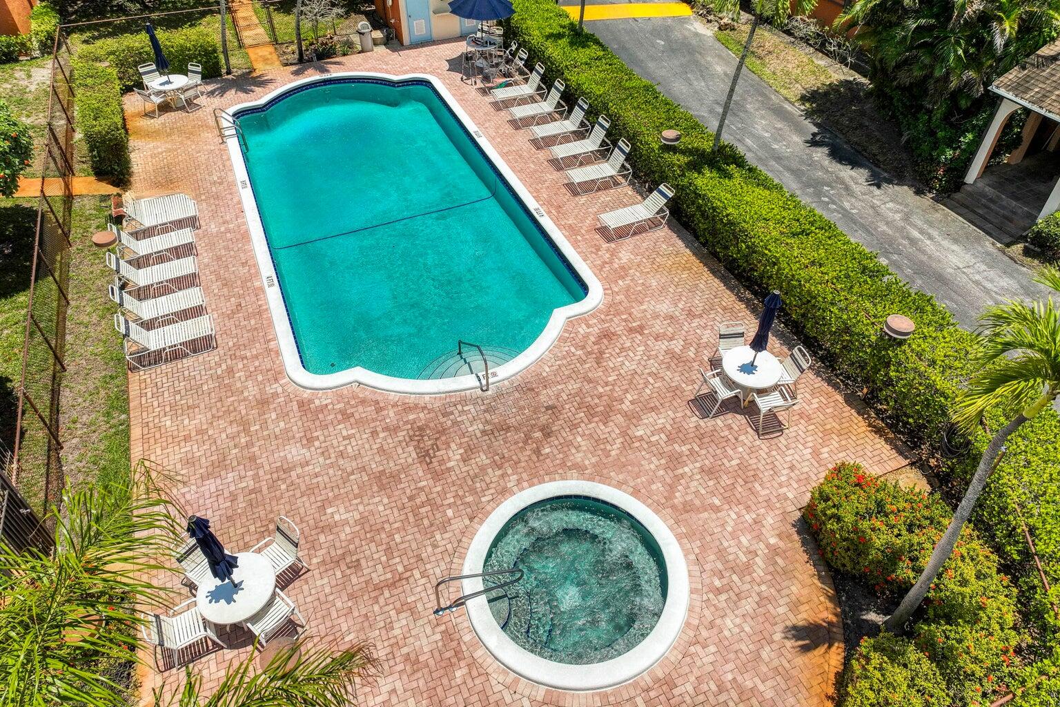 50 Southeast 12th Street, Unit 1520 Boca Raton, FL 33432 - Photo 14 of 14 an aerial view of a house with outdoor space and swimming pool