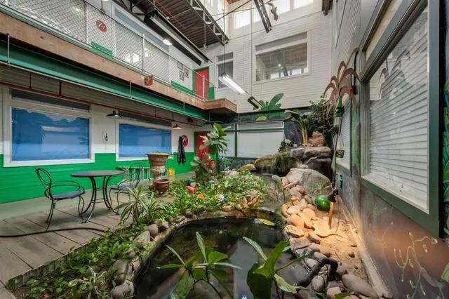 a view of a house with a street