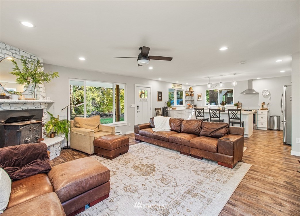 46020 Southeast Edgewick Road North Bend, WA 98045 - Photo 7 of 24 a living room with furniture and a large window