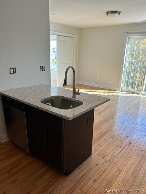 a close view of sink and tap