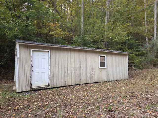 a backyard of a house