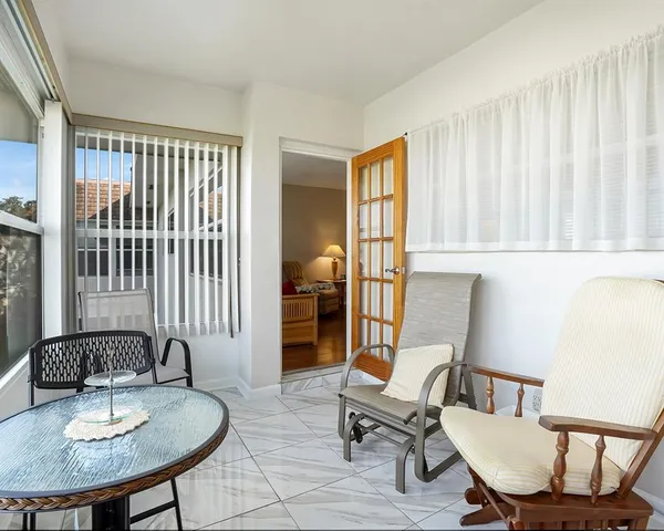 a view of a livingroom with furniture