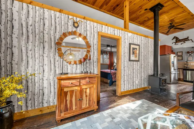 a view of backyard with seating space barbeque oven and outdoor seating