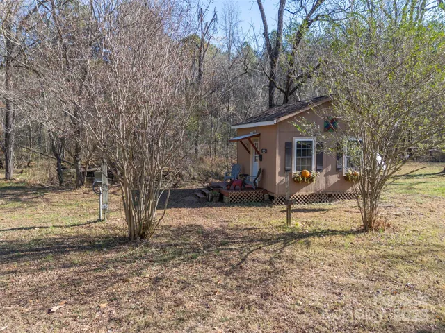 a view of a lake with mountains in the background