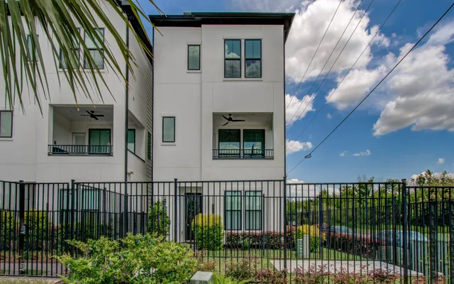 a view of a house with a balcony
