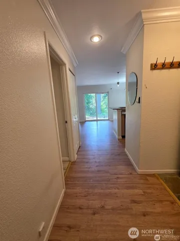 wooden floor with a window