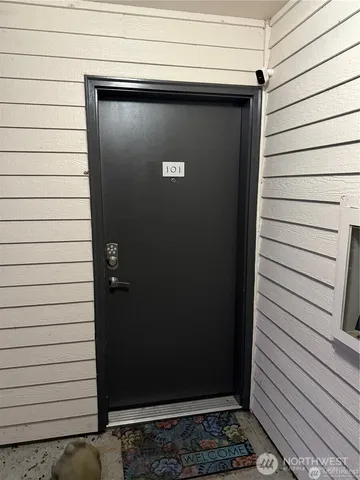 a view of a door