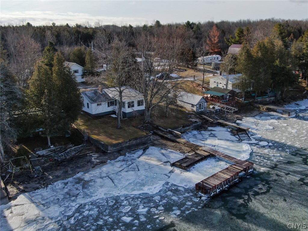 29 Barr Road Oswegatchie, NY 13669 - Photo 29 of 29 River side view of house and deep water dock