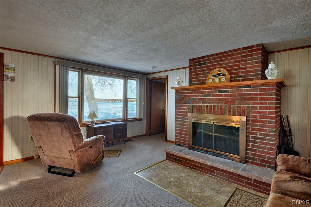 29 Barr Road Oswegatchie, NY 13669 - Photo 7 of 29 Living room fireplace