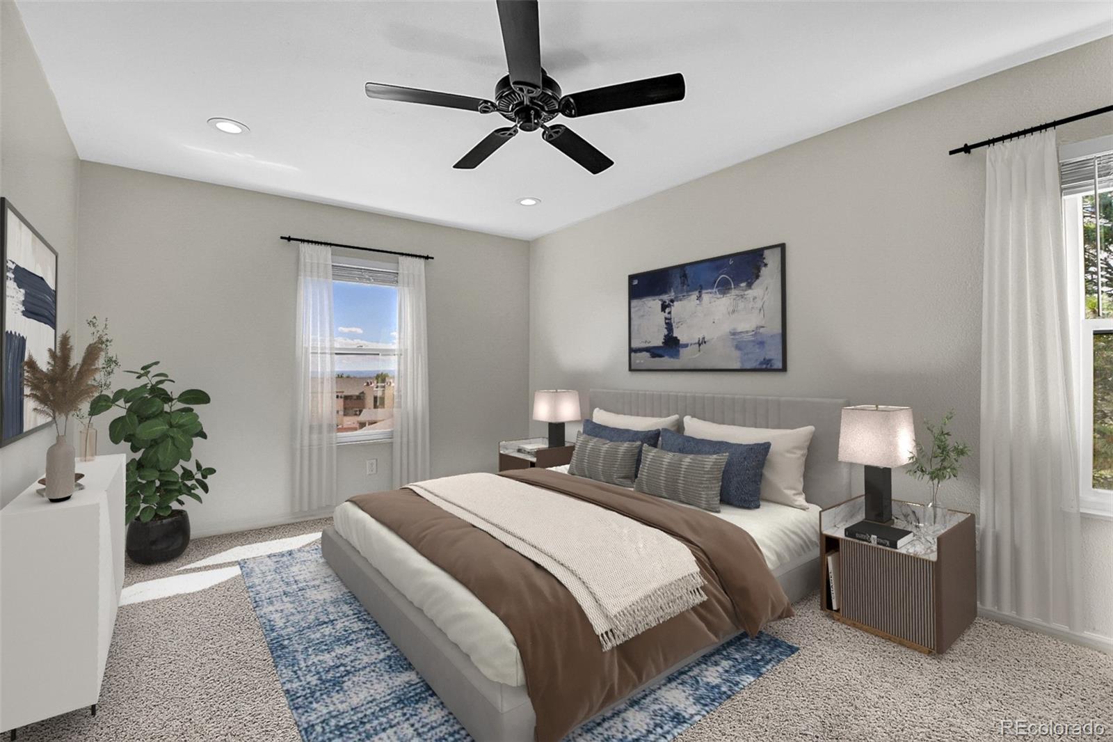 539 Wright Street, Unit 301 Lakewood, CO 80228 - Photo 12 of 32 a bedroom with bed and a window