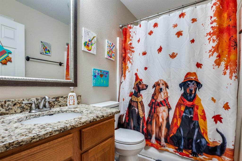 1211 Maple Terrace Drive Mansfield, TX 76063 - Photo 18 of 26 a bathroom with a sink and a toilet