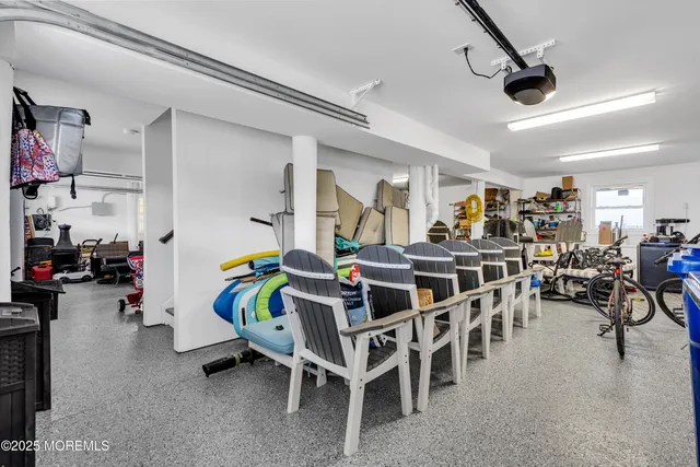 a view of a porch with seating space