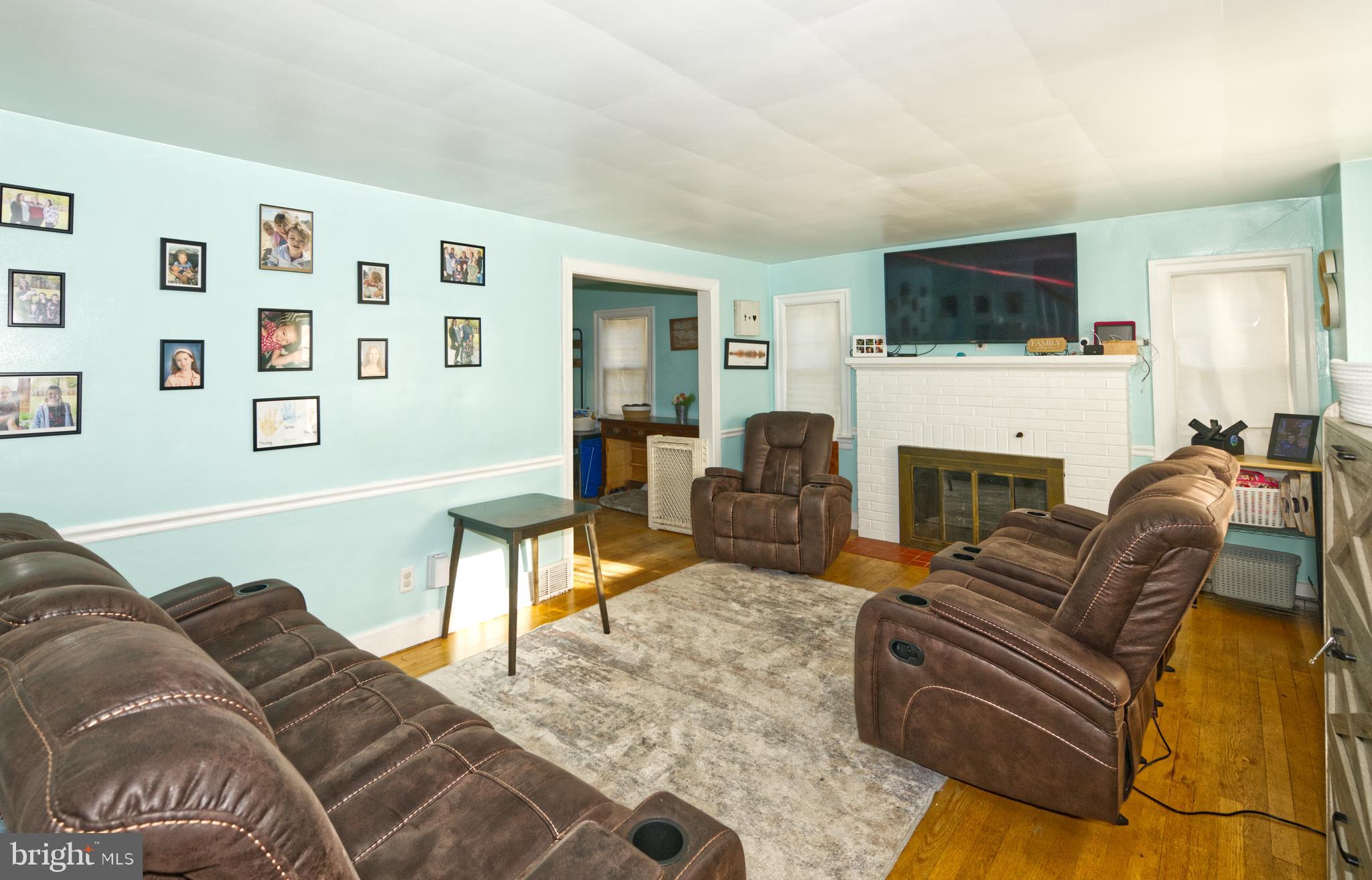 View of Living Room from Front Door