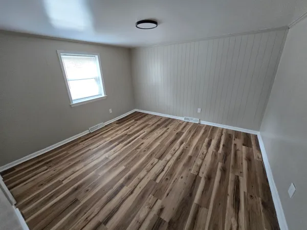 a view of wooden floor in a room