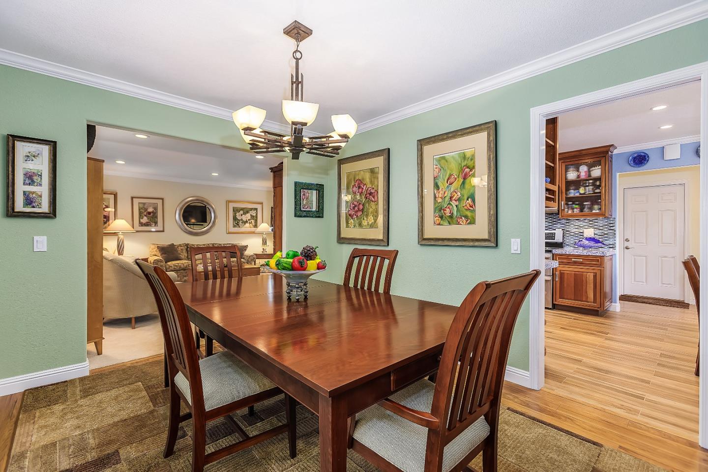 26 Deep Well Lane Los Altos, CA 94022 - Photo 11 of 39 a view of a dining room with furniture window and wooden floor