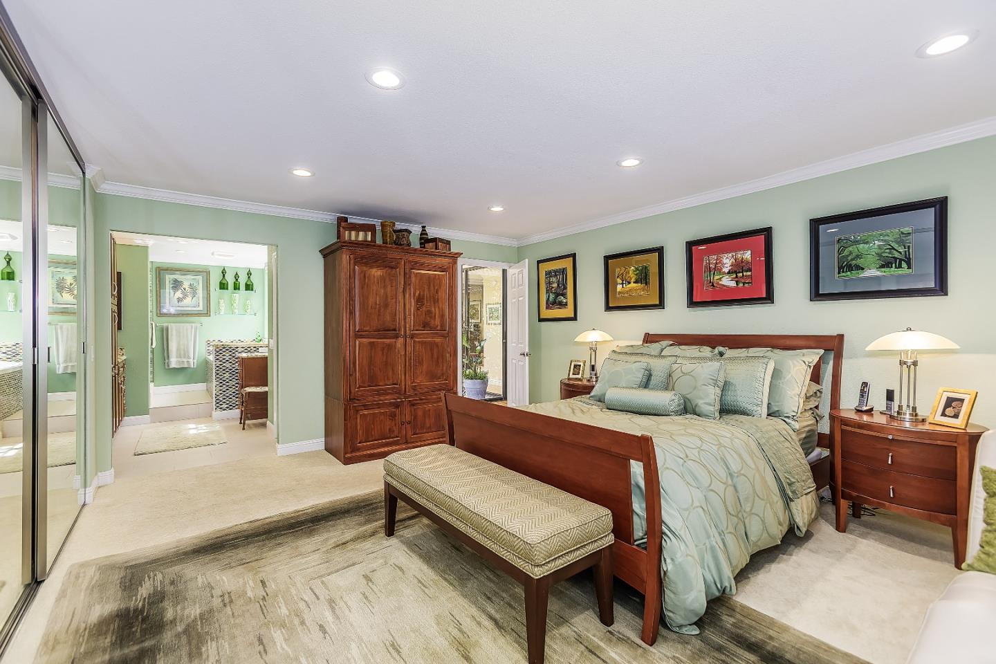 26 Deep Well Lane Los Altos, CA 94022 - Photo 19 of 39 a bedroom with a bed and a couch