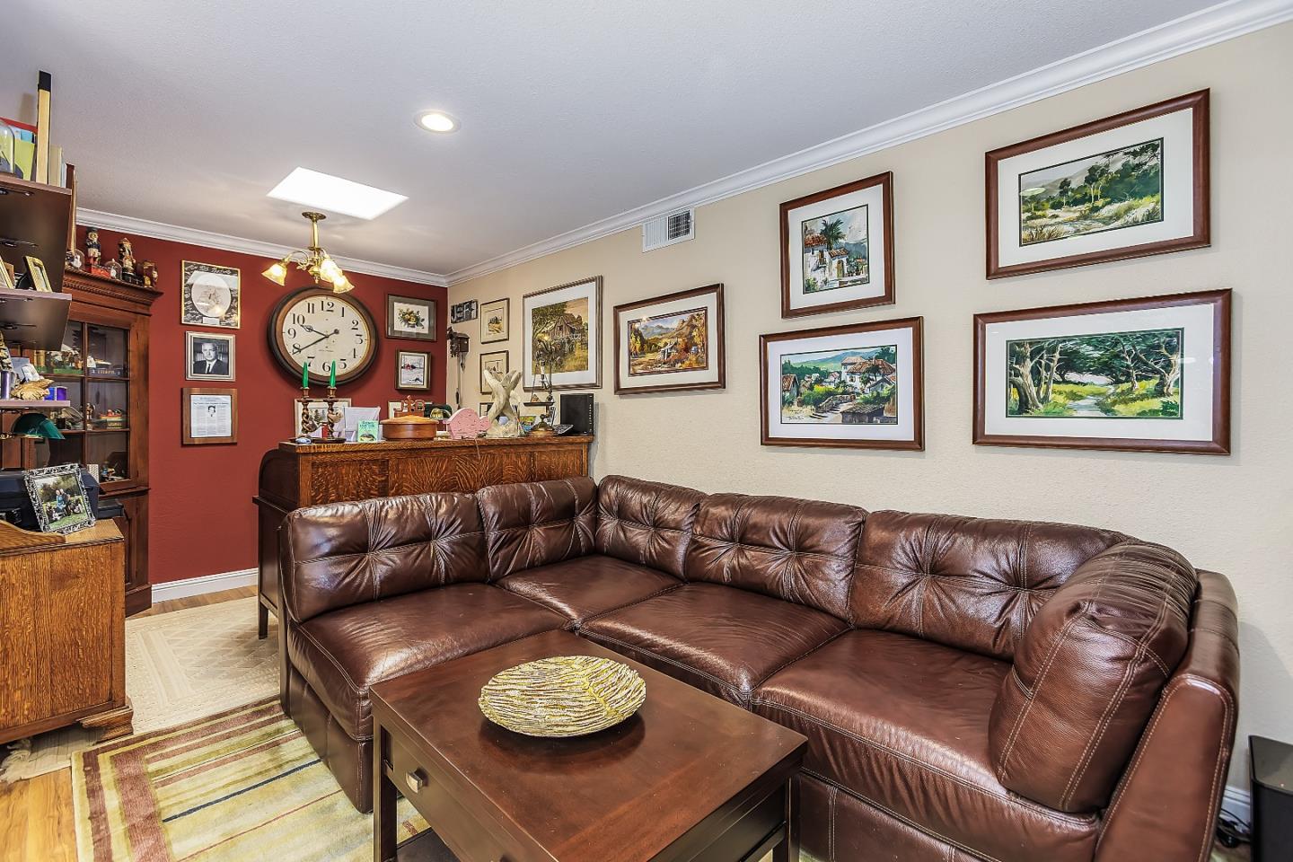 26 Deep Well Lane Los Altos, CA 94022 - Photo 24 of 39 a living room with furniture and a clock