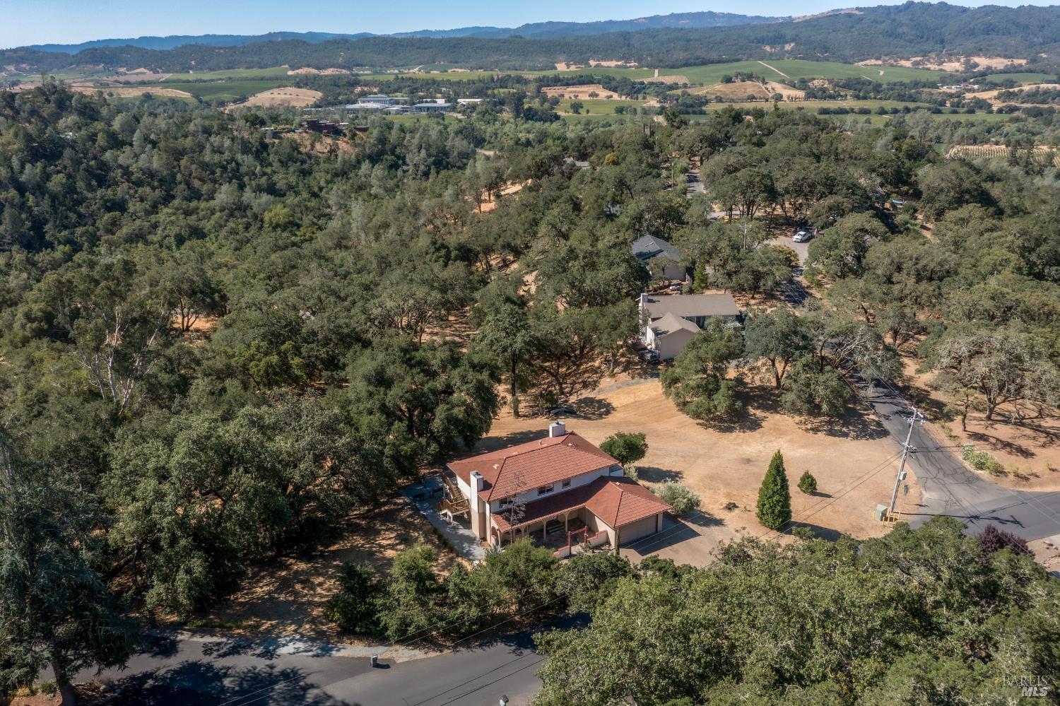 1088 Palomino Road Cloverdale, CA 95425 - Photo 37 of 41 an aerial view of residential house with outdoor space