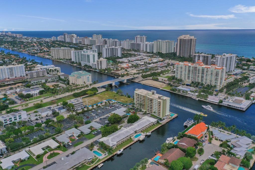 2866 Northeast 30th Street, Unit 9 Fort Lauderdale, FL 33306 - Photo 2 of 54 an aerial view of a house with a ocean view