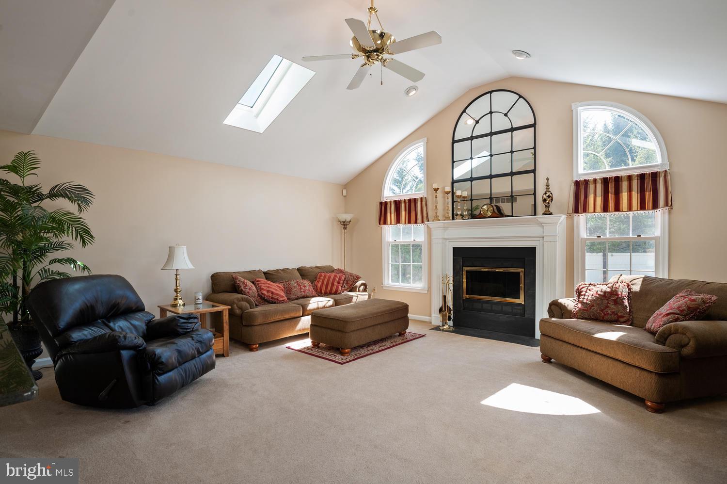 36 Wildflower Trail Robbinsville, NJ 08691 - Photo 15 of 34 Spacious family room w/ fireplace and skylights