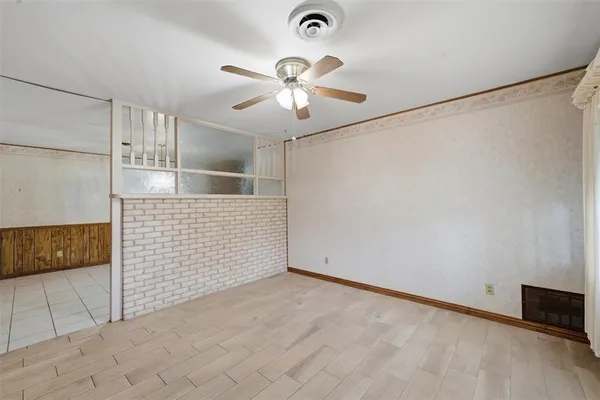 a view of an empty room