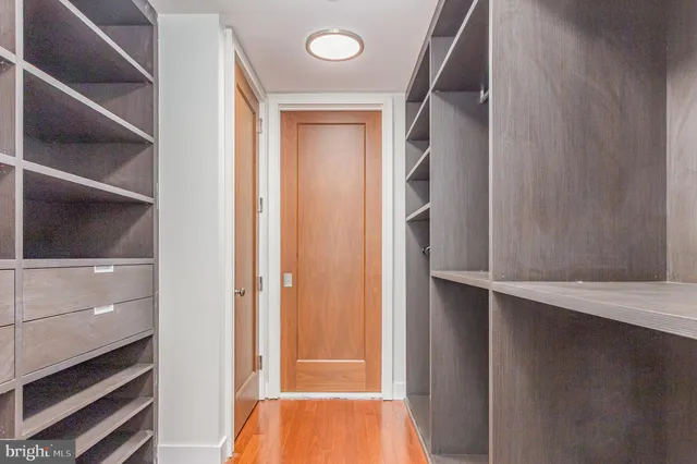 a view of walk in closet