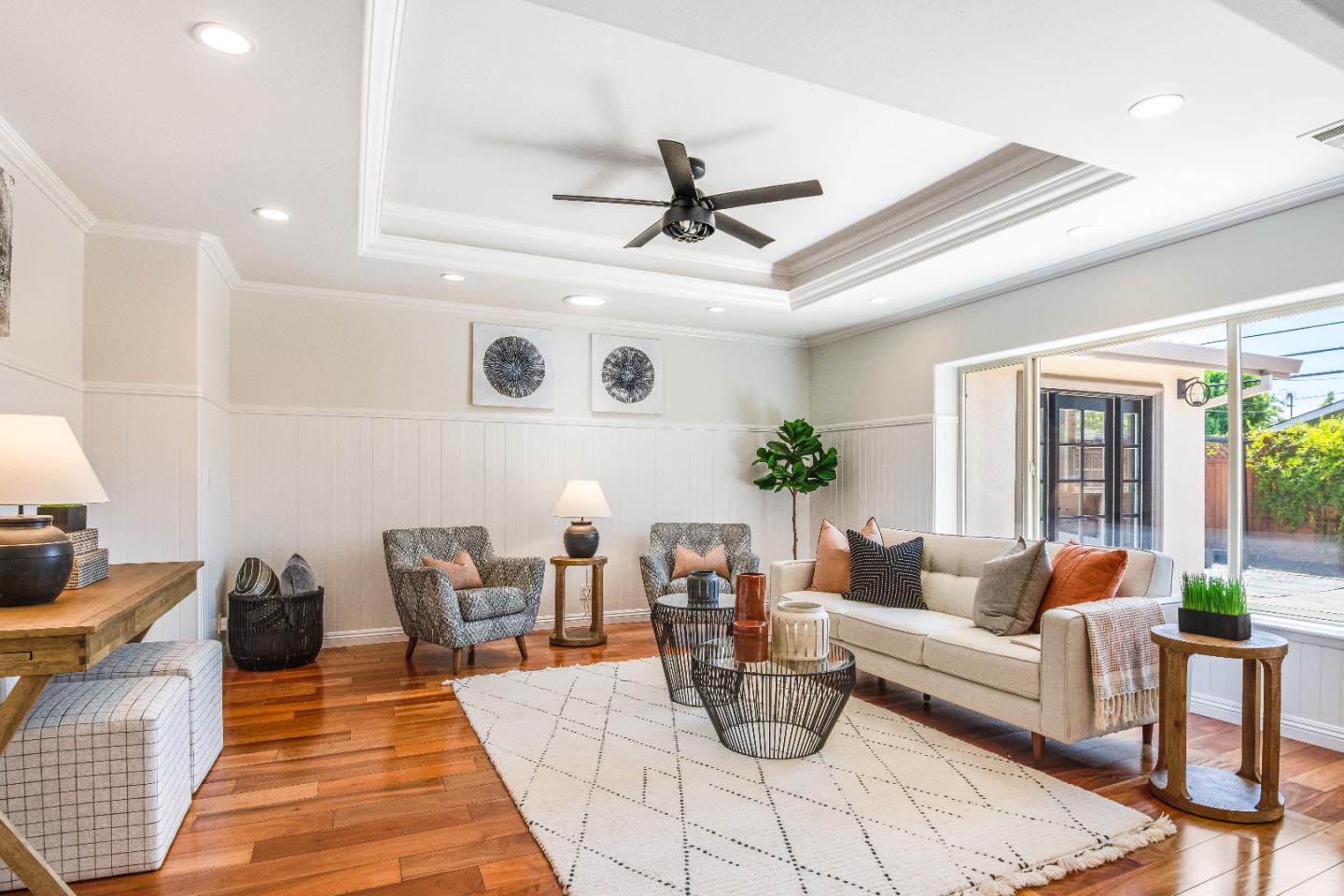 1674 Milroy Place San Jose, CA 95124 - Photo 5 of 12 a living room with furniture and a large window