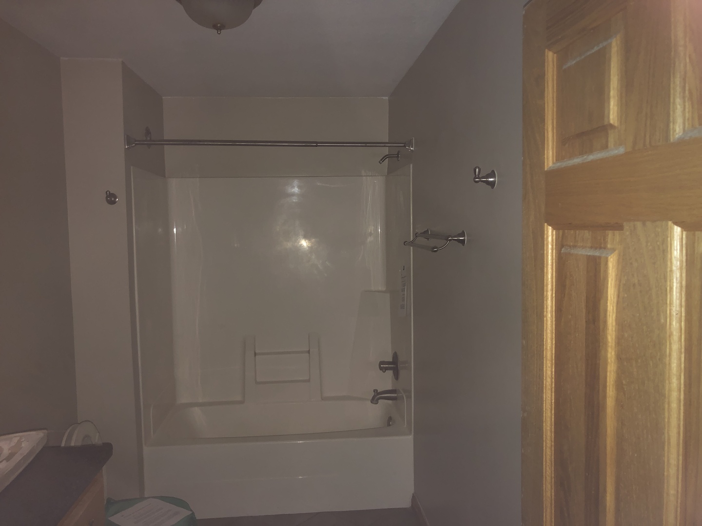 101 East Third Dewitt, IL 61735 - Photo 9 of 15 a bathroom with a glass shower door