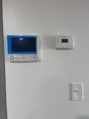 a utility room with a washer and dryer