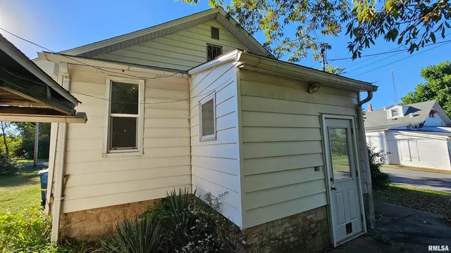 a backyard of a house
