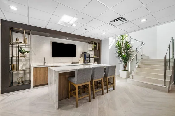 a house with palm tree in front of it