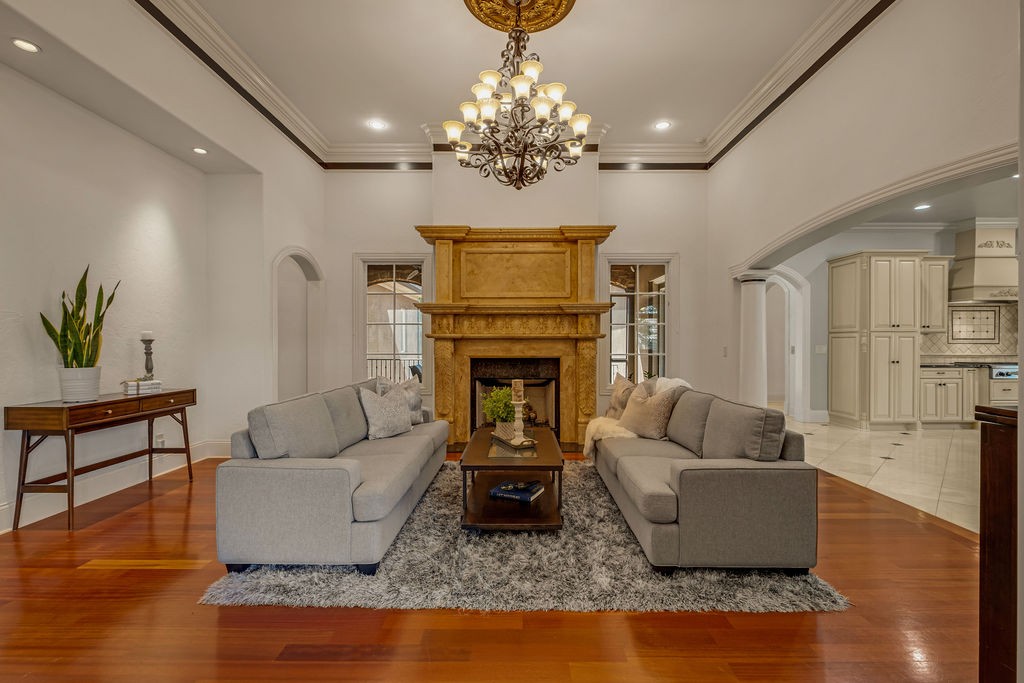 110 Devan Kishan Way Mount Juliet, TN 37122 - Photo 14 of 76 a living room with furniture and a fireplace