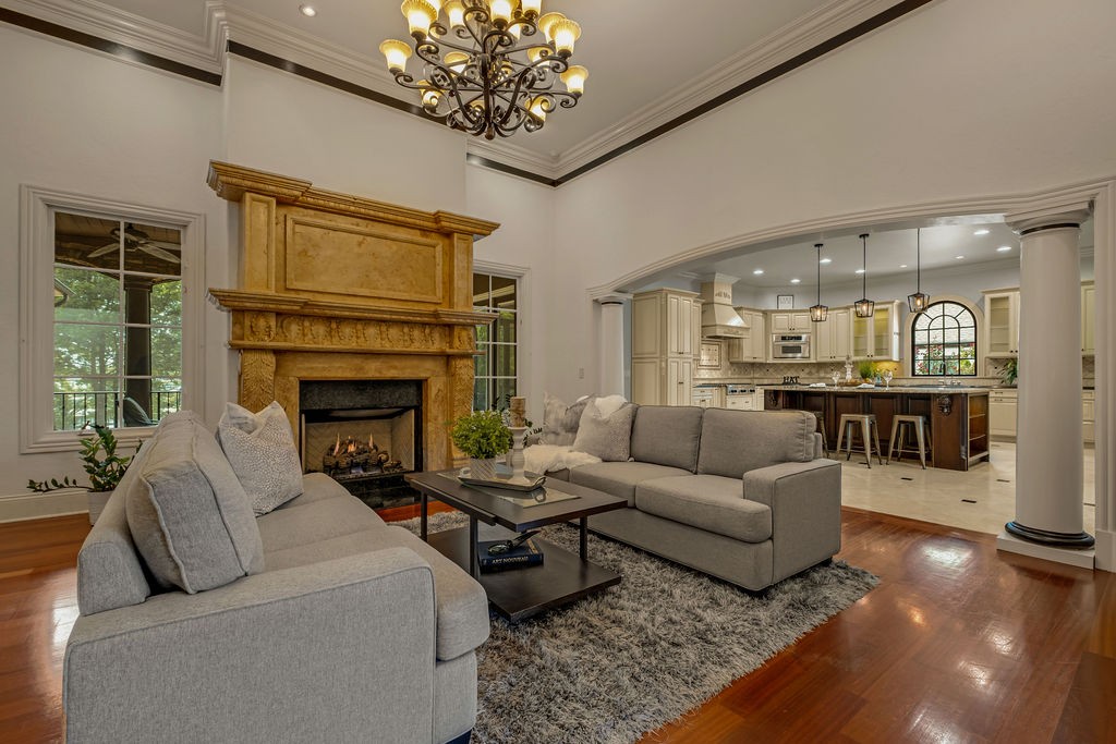 110 Devan Kishan Way Mount Juliet, TN 37122 - Photo 17 of 76 a living room with furniture and a fireplace