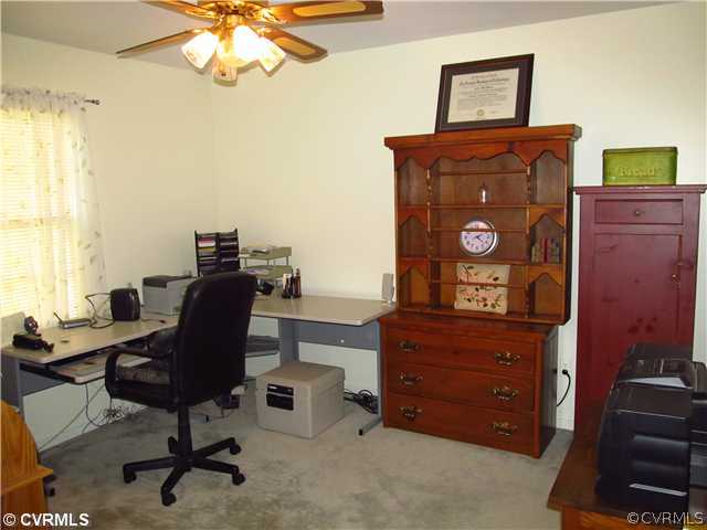 6627 Turngate Road North Chesterfield, VA 23234 - Photo 21 of 24 Bedroom - CURRENTLY USED AS AN OFFICE, THIS BEDROO