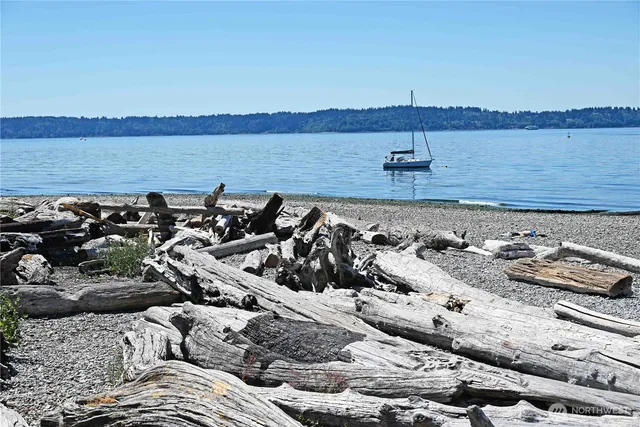 a view of city and mountain