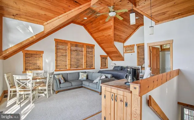a view of a patio with couches chairs and potted plants