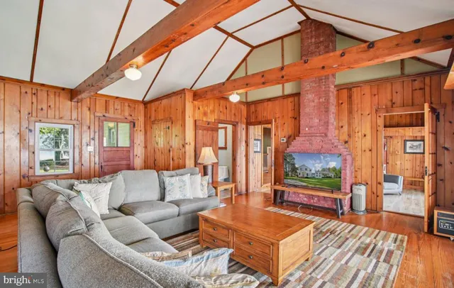 a outdoor living space with furniture