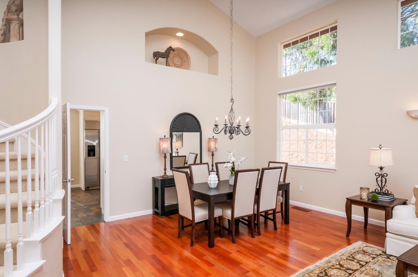 1 Ralston Ranch Road Belmont, CA 94002 - Photo 3 of 27 a view of a dining room with furniture window and wooden floor