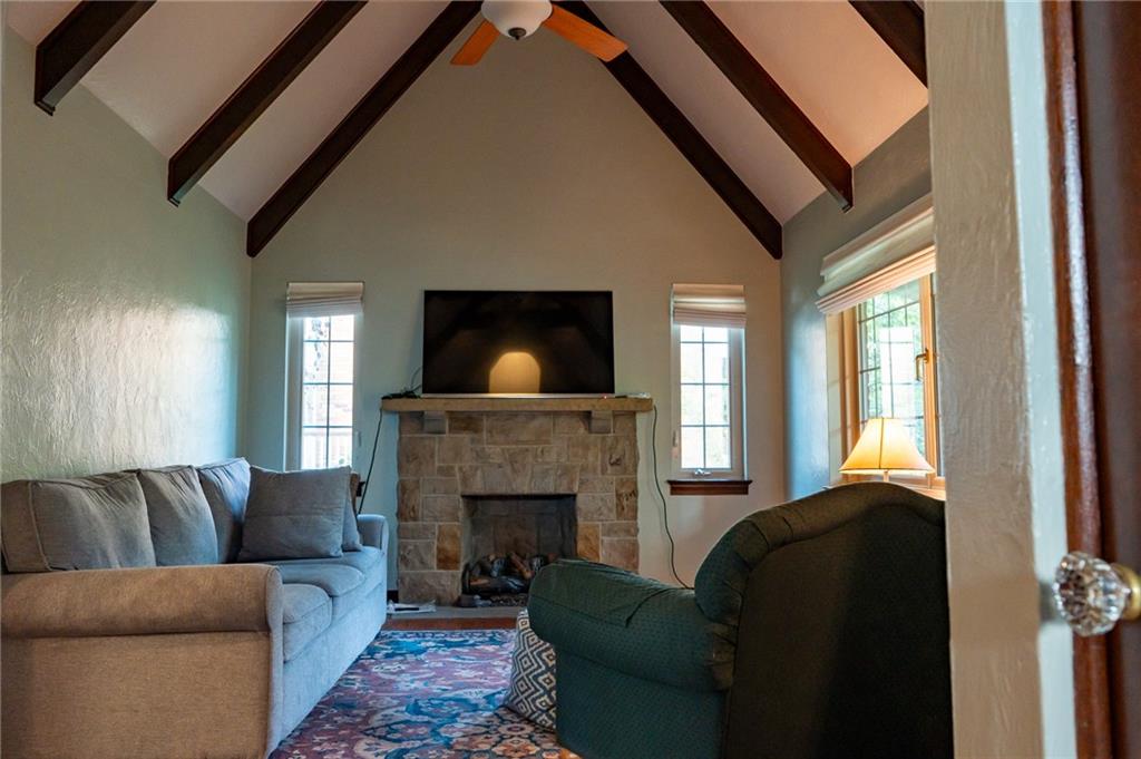 2450 Lytle Road Bethel Park, PA 15102 - Photo 6 of 50 Stone fireplace, vaulted ceilings