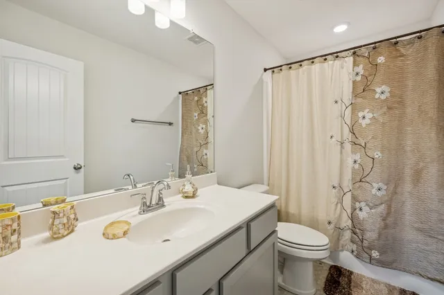 a building outdoor space with seating space