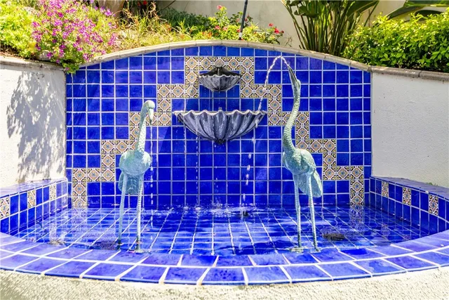 a view of a door with a table and chair