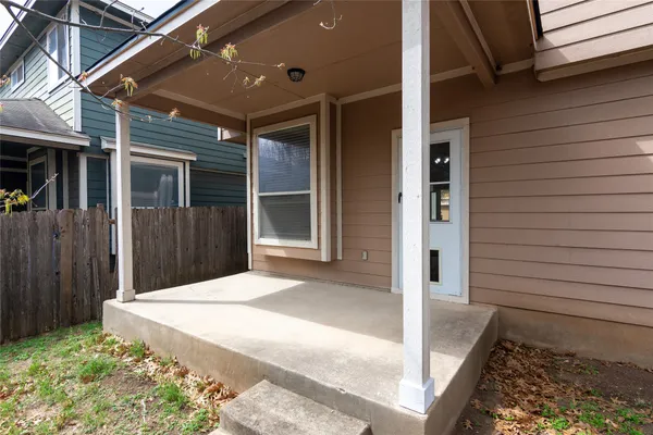 a view of a porch of the house
