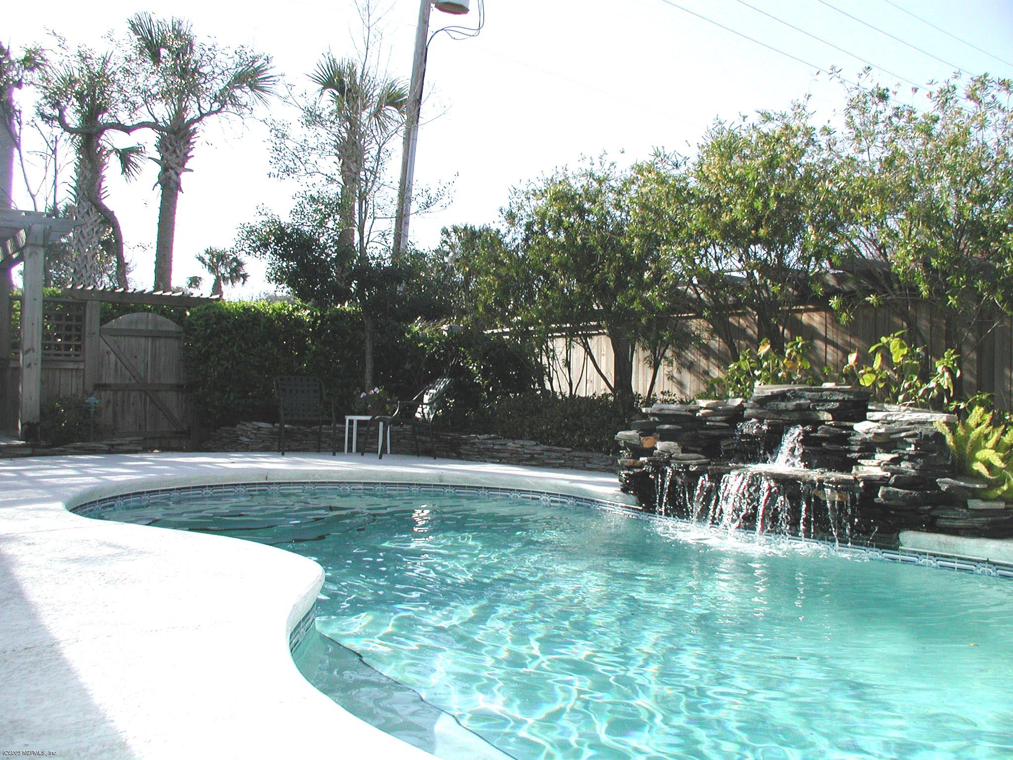 79 Shell Street Atlantic Beach, FL 32233 - Photo 5 of 20 Sparkling Inground Pool w/Waterfall